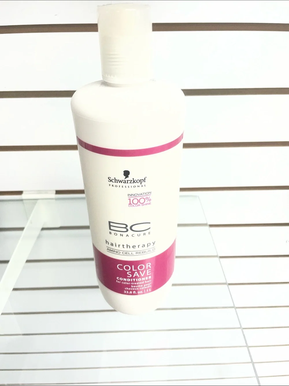 Schwarzkopf BC Bonacure Color Save Conditioner - White with Pink Accents